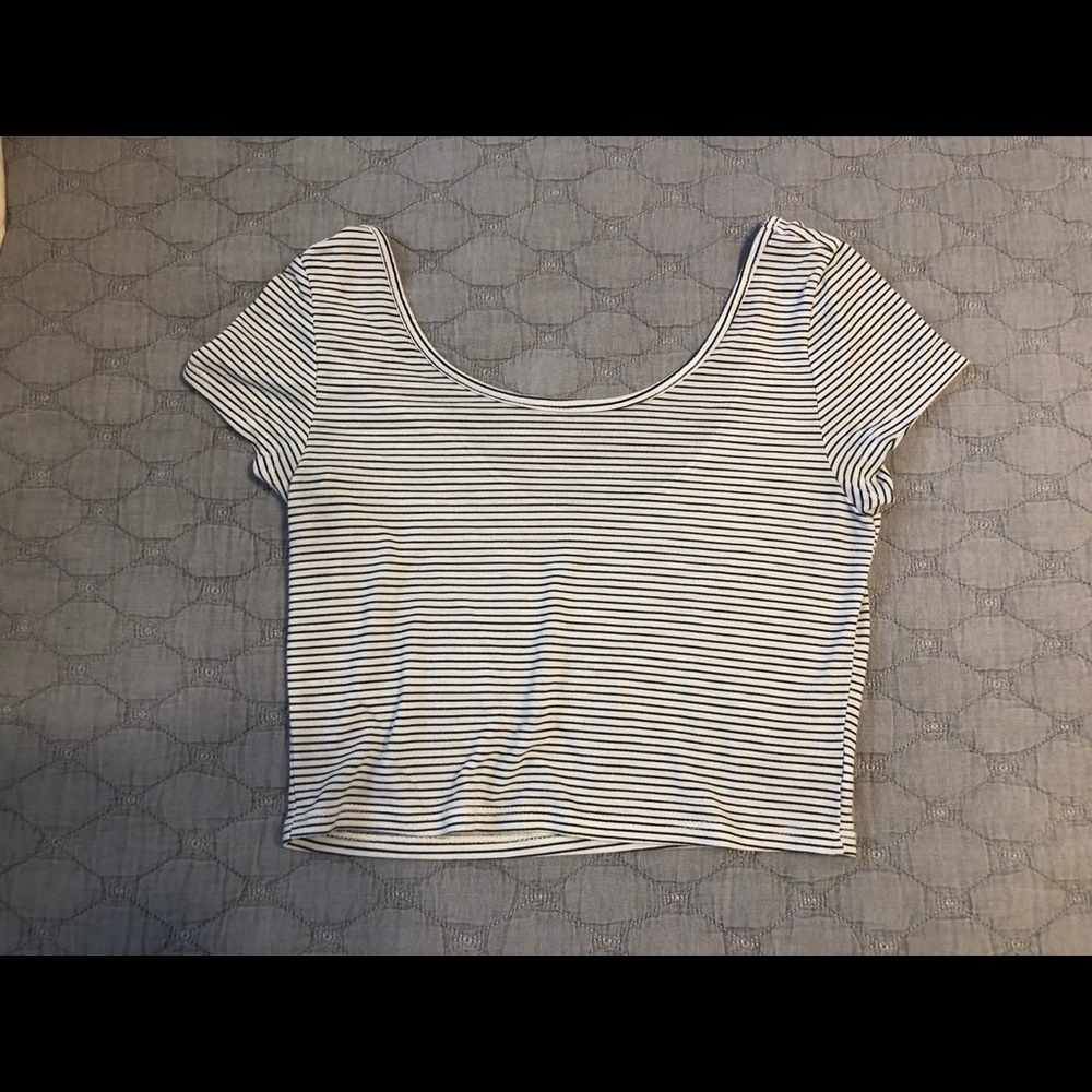 Striped crop top